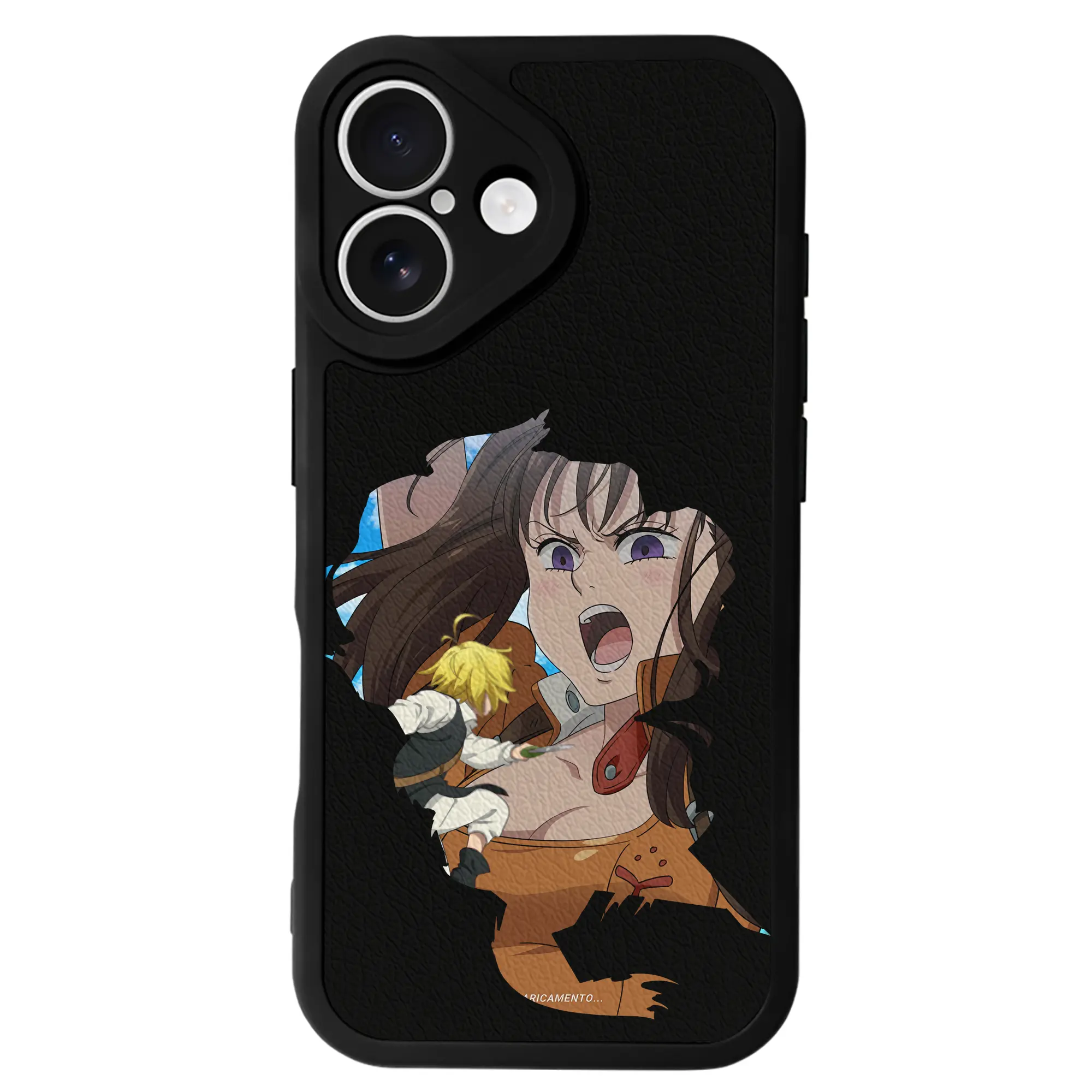 七つの大罪 グッズ ディアンヌ - IPhone 16シリーズ対応 ・ シリコンスマホケース ・ レザー調 ・ 高精度フィット ・ 耐衝撃 ・ ワイヤレス充電対応 ・ 精密カット